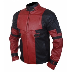 5KINGZ SPORTS Ryan Reynolds pour le film, moto, motard, cuir véritable, cuir de vache, coupe-vent, sportif, homme, cuir personnalisé OEM - Product Image 4