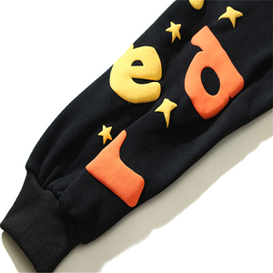 Sweat à capuche personnalisé pour homme avec logo 3D sur le devant, mélange polyester-coton, anti-boulochage, anti-plis, impression par décharge, collection printemps, vente en gros - Product Image 4