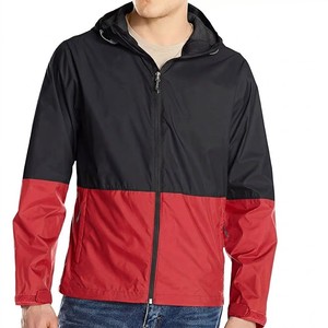 2026 Two Tone Hooded Windbreaker <b>Jacket</b> Full Zip Lightweight Rainproof Outdoor Casual Streetwear <b>Mens</b> Sports <b>Running</b> Coat - Product Image 4