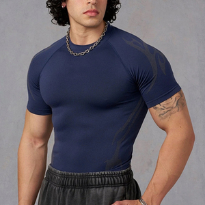 Camiseta Deportiva de Compresión para Hombre, Manga Larga, Corte Ajustado, Secado Rápido, Estilo Atlético, para Béisbol, Entrenamiento, Color Negro y Blanco - Product Image 4