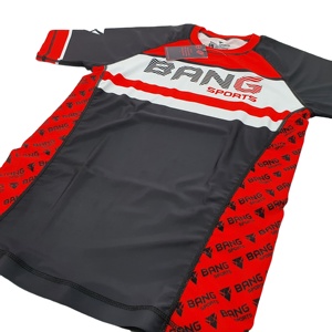 Camiseta de Compresión Unisex de Alta Calidad, Estilo Nuevo, Transpirable, para Gimnasio, Entrenamiento de Lucha, Secado Rápido, Spandex/Poliéster - Product Image 5