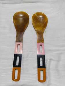 Juego de Cucharas de Resina Botánica Hechas a Mano, Cucharas de Té de Epoxi Transparente de Lujo con Flores Secas y Hojuelas Doradas, Cucharas Decorativas Únicas - Product Image 2