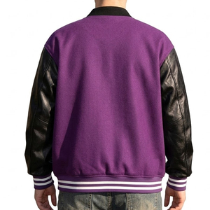 Veste de sport en laine pour homme, disponible en différentes tailles, avec logo personnalisé, veste d'hiver pour homme en couleur unie. - Product Image 2