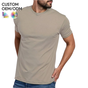 Camiseta de Manga Corta para Hombre, Premium, 100% Algodón, Tejido de Punto, Color Sólido, Corte Regular, Acabado Suave, Ecológica, Compatible con OEM/ODM - Product Image 1