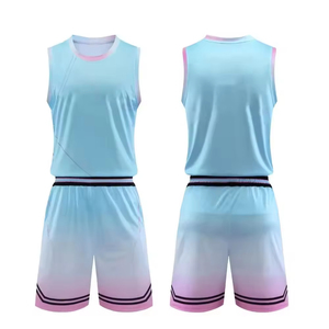 Ensemble short et maillot de basketball grande taille à impression par transfert thermique – Qualité supérieure, tenue d'équipe respirante et anti-humidité - Product Image 1