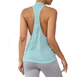Débardeurs de yoga d'été personnalisés de haute qualité pour femmes, respirants, à séchage rapide, en Spandex/Polyester, décontractés et sans manches - Product Image 6