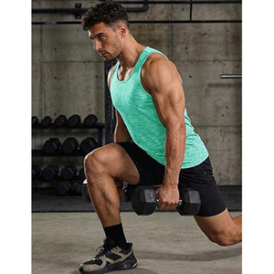 Camiseta sin mangas para gimnasio para hombre – Camiseta deportiva transpirable de secado rápido – Chaleco ligero para correr y hacer ejercicio para entrenamiento y deportes - Product Image 4