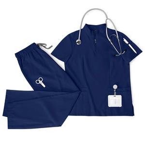 Private Label <b>Plus</b> <b>Size</b> Women's Nursing Uniform <b>Scrub</b> Sets Rayon Canvas Fabric Hospital Use Hot Selling Oem Wholesale Price - Product Image 6