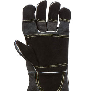 Guantes de Soldadura de Cuero Vacuno Marrón Resistentes al Calor, Impermeables, Antideslizantes, Duraderos y Personalizables - Product Image 4