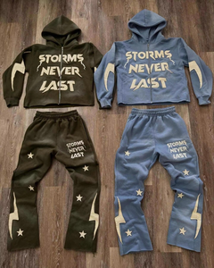 Nouvel Arrivage – Survêtement Unisexe Décontracté et Élégant, Respirant, Écologique, Hiver, avec Impression Gonflée – Qualité Supérieure - Product Image 2