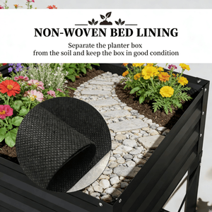 Jardinera Elevada con Cobertizo y Almacenamiento, de una Sola Pieza - Product Image 5