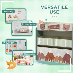 Green Kids & Teen Storage Toy Organizer with Storage Box - Product Image 6