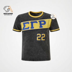 เสื้อยืดคอกลมแขนสั้น Sigma Gamma Rho สำหรับผู้หญิง ทรงปกติ ปักโลโก้ตัวอักษร ผ้าฝ้าย 100% ระบายอากาศได้ดี เป็นมิตรต่อสิ่งแวดล้อม - Product Image 4