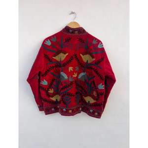 Handmade Embroidery Suzani Velvet Autumn Winter Cotton <b>Jacket</b> Duster Boho Coat <b>Bomber</b> Gift for Her Chic - Product Image 3