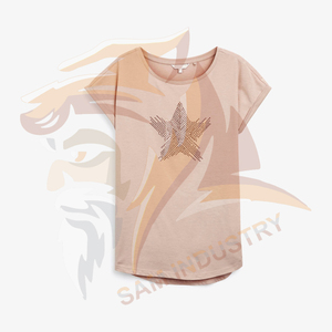 Ropa de Moda, Camiseta de Mujer, Nueva Colección, Fabricada en Algodón, Servicio OEM, Antiencogimiento, Camisetas de Mujer de Alta Calidad - Product Image 6