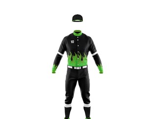 Tenues de baseball pour hommes de qualité supérieure, couleur unie, logo personnalisé imprimé, polyester respirant, séchage rapide, prix raisonnable - Product Image 5