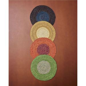 Custom Handmade Round Straw Woven <b>Placemat</b> Sustainable <b>Table</b> Mat Hotel Restaurant Dining Decor Kitchen Tableware Supply <b>Placemat</b> - Product Image 1