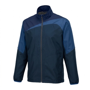 Chaqueta cortavientos elegante y cálida con cremallera de tamaño personalizable, chaquetas delgadas a prueba de viento para hombre. - Product Image 2