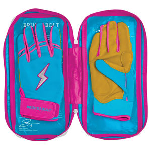 ถุงมือตีเบสบอล/ซอฟต์บอลแบบกำหนดเองได้ กันลื่น หนังคาเบรตต้า 100% ปิดด้วยแถบตีนตุ๊กแก ใช้ได้ทั้งมือซ้ายและขวา ระดับมืออาชีพ - Product Image 6
