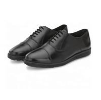 Chaussures Oxford Classiques Noires Souples - Cuir Indien Premium, Mode Élégante pour Hommes et Femmes, Fabrication et Fourniture de Kanpur