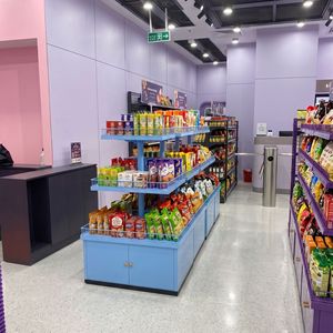 Présentoir Commercial One Tech à 3 Niveaux Carré, Structure en Fer Thermolaqué, Rangement Multi-Niveaux pour Promotion et Ventes au Détail - Product Image 4