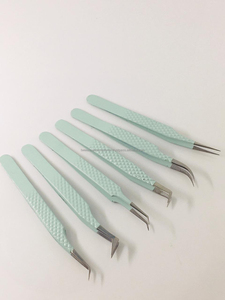 Pince à cils à pointe fine, poignée diamantée, en acier inoxydable, pour extensions de cils, outil professionnel d'extension de cils 613 - Product Image 1