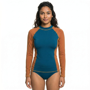 Women Rash Guard Soft Breathable Athletic Top <b>Compression</b> Design Quick Dry Clothing For Water Sports And Active Lifestyle - Product Image 1