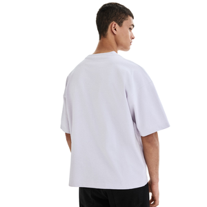 เสื้อยืดคอตตอนโอเวอร์ไซส์ คอกลม แขนสั้น สวมใส่สบายๆ สำหรับทุกวัน รับทำโลโก้ตามสั่ง รับผลิตแบบ OEM ODM ขายส่ง - Product Image 2