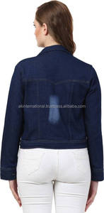 Chaqueta vaquera para mujer, diseño de alta calidad, 100% algodón, venta al por mayor - Product Image 5