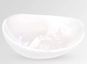 Classic Modern Luxury Resin Serving Bowl Elegant Carved Design for Party Table Centerpiece Candy Holder <b>Keepsake</b> Display Food - Product Image 6