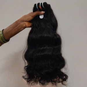 Extensión de cabello de onda regular. Cabello humano Remy Virgen sin procesar a granel/cabello Remy indio virgen natural - Product Image 1