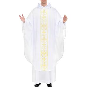 Trajes de coro católicos personalizados de bajo MOQ, vestidos de iglesia, uniformes de iglesia transpirables a bajo precio - Product Image 4