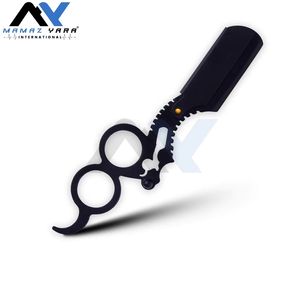 Professional <b>Mens</b> Double Ring Straight Edge Razor Single Blade Stainless Steel Barber Shaving Razor for Face Body & <b>Bikini</b> Groom - Product Image 2