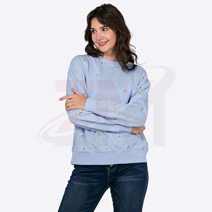 Sudadera estampada para mujer, top informal de moda con cuello redondo de primera calidad para uso diario y comodidad para el día a día - Product Image 4