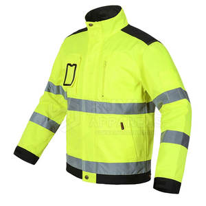 Veste de travail de sécurité haute visibilité, imperméable, réfléchissante, respirante, 100% polyester, pour la protection contre les incendies - Product Image 2