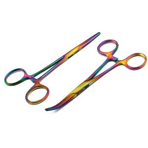 Pinzas quirúrgicas alemanas QNQ Koucher Curve de acero inoxidable para control de mosquitos, pinzas médicas para arterias, color arcoíris - Product Image 5