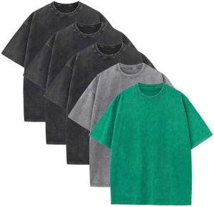 Camiseta de Hombre con Estampado Retro Lavado, Algodón Suave, Estilo Casual, Prenda Esencial Favorita - Product Image 3