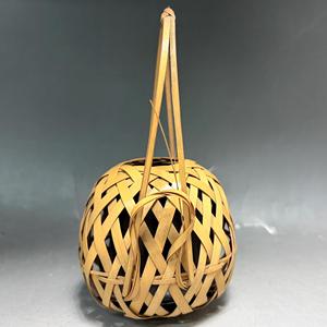 Cesta de Flores de Bambú Temari Vintage, Hecha a Mano, Tejido Japonés de Bambú, Florero de Tallo Único, Ikebana, Decoración para el Hogar, Proveedor de Adornos - Product Image 3