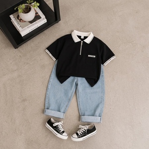Pantalons longs pour garçons de style coréen, 95% coton, 5% élasthanne, tissés, respirants, confortables, à porter au quotidien - Product Image 6