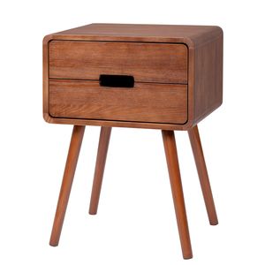 Comodino in Legno Massello per Soggiorno/Camera da Letto con Cassetto e Gambe - Product Image 2