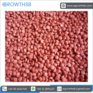 Granulés de polyéthylène haute densité (HDPE) rouges, matière recyclée pour la fabrication de produits en plastique - Product Image 2