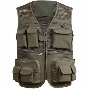 Chaleco Cargo de Alta Calidad de Secado Rápido para Hombre, Ropa de Abrigo de Otoño e Invierno, Transpirable, Estilo Urbano, Tela de Lona - Product Image 4