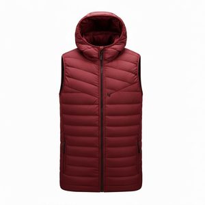 Mens Puffer Vest <b>Zip</b> Breathable Warm Autumn Sleeveless Jacket OEM Custom Logo Wholesale Factory Price Bulk Order Direct - Product Image 4