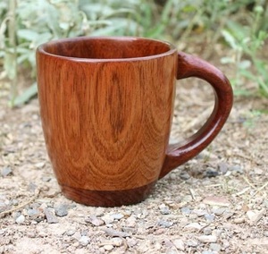 Handmade Natural Solid Wood Mug Rustic Wooden Coffee Cup Smooth Finish Eco Friendly Drinkware for Tea Coffee Home Kitchen Use - Product Image 3