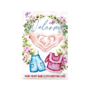 Hand-Heart Babe Cloth Greeting Cards - Product Image 2