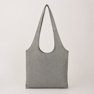 Bolsa de Compras Personalizada de Algodón Reciclado Melange 40x52cm con Asas, Logotipo Personalizado Impreso, Venta al por Mayor, Fabricante OEM ODM, Exportador - Product Image 3