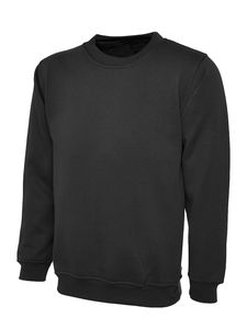 Sweat-shirt unisexe à col rond, couleur unie, tricoté, coupe classique, vêtement décontracté, vert sarcelle - Product Image 5