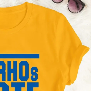 Camiseta Unisex de Algodón con Cuello Redondo y Manga Corta de la Hermandad Griega Sigma Gamma Rho, Ropa Casual Urbana, Personalizada, Venta al por Mayor - Product Image 3