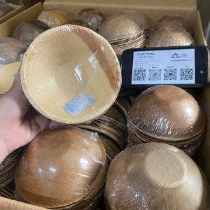 Tazón de Hoja de Palma de Material Superior 2026, Vajilla Desechable Compostable para Servir Aperitivos y Catering para Fiestas, Resistente y Fácil de Limpiar - Product Image 5
