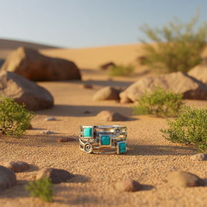 Natural <b>Turquoise</b> 925 Sterling Silver <b>Ring</b> Handmade Beautiful Silver <b>Ring</b> for Women Wholesale Silver Jewellery - Product Image 3